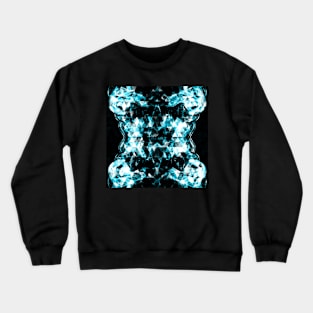 Electrifying blue sparkly triangle flames Crewneck Sweatshirt